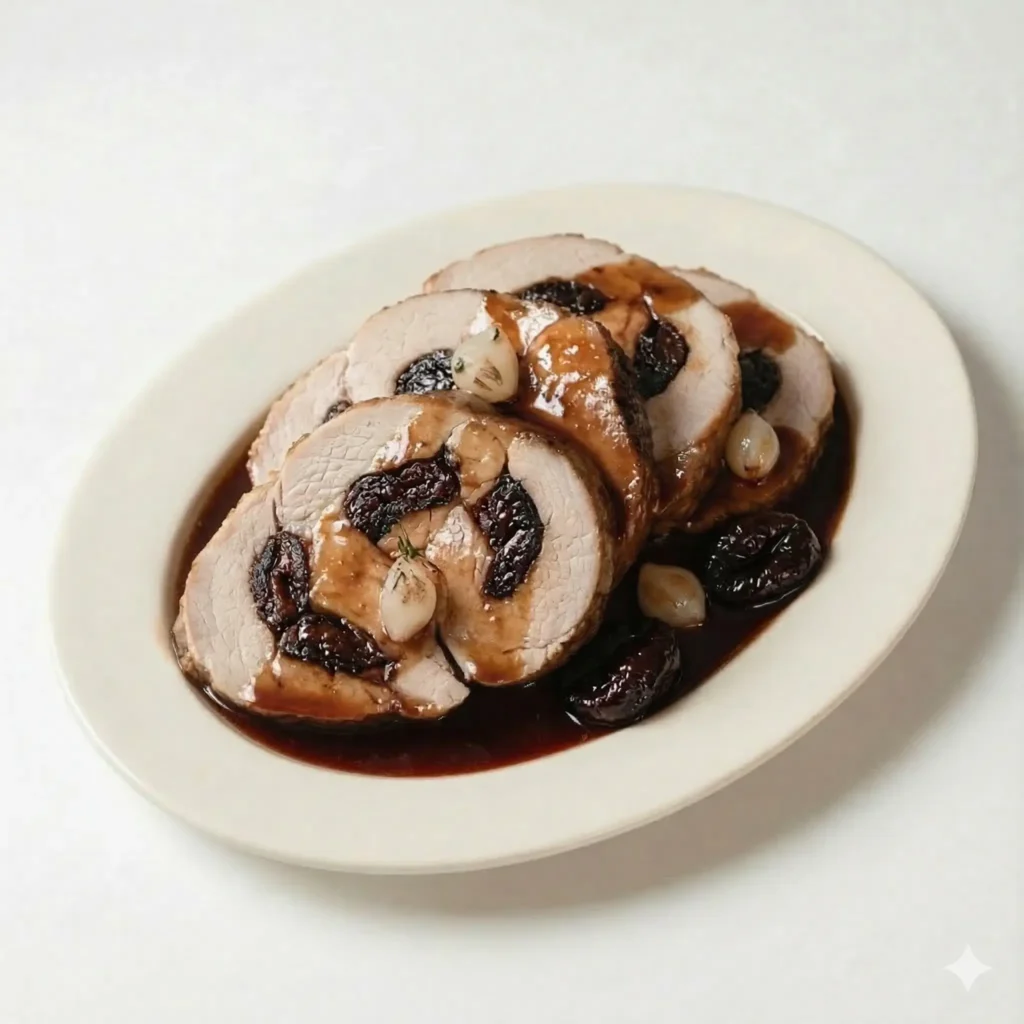 wolno gotowany schab ze śliwką 500 g