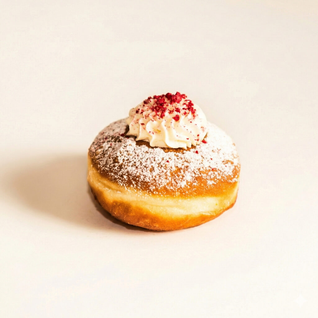 pączek z maliną i różą