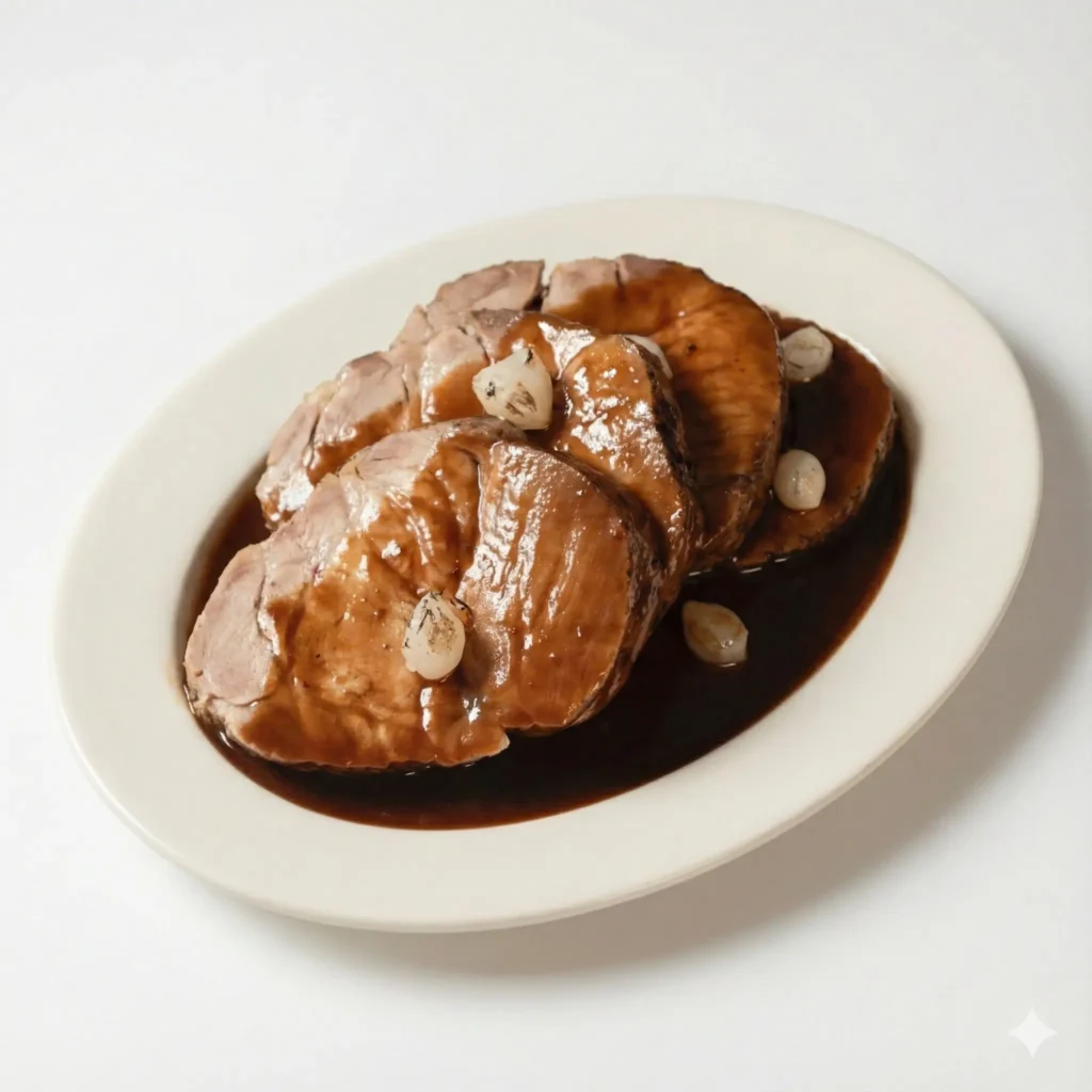 pieczeń z karkówki z sosem rozmarynowym 200 g