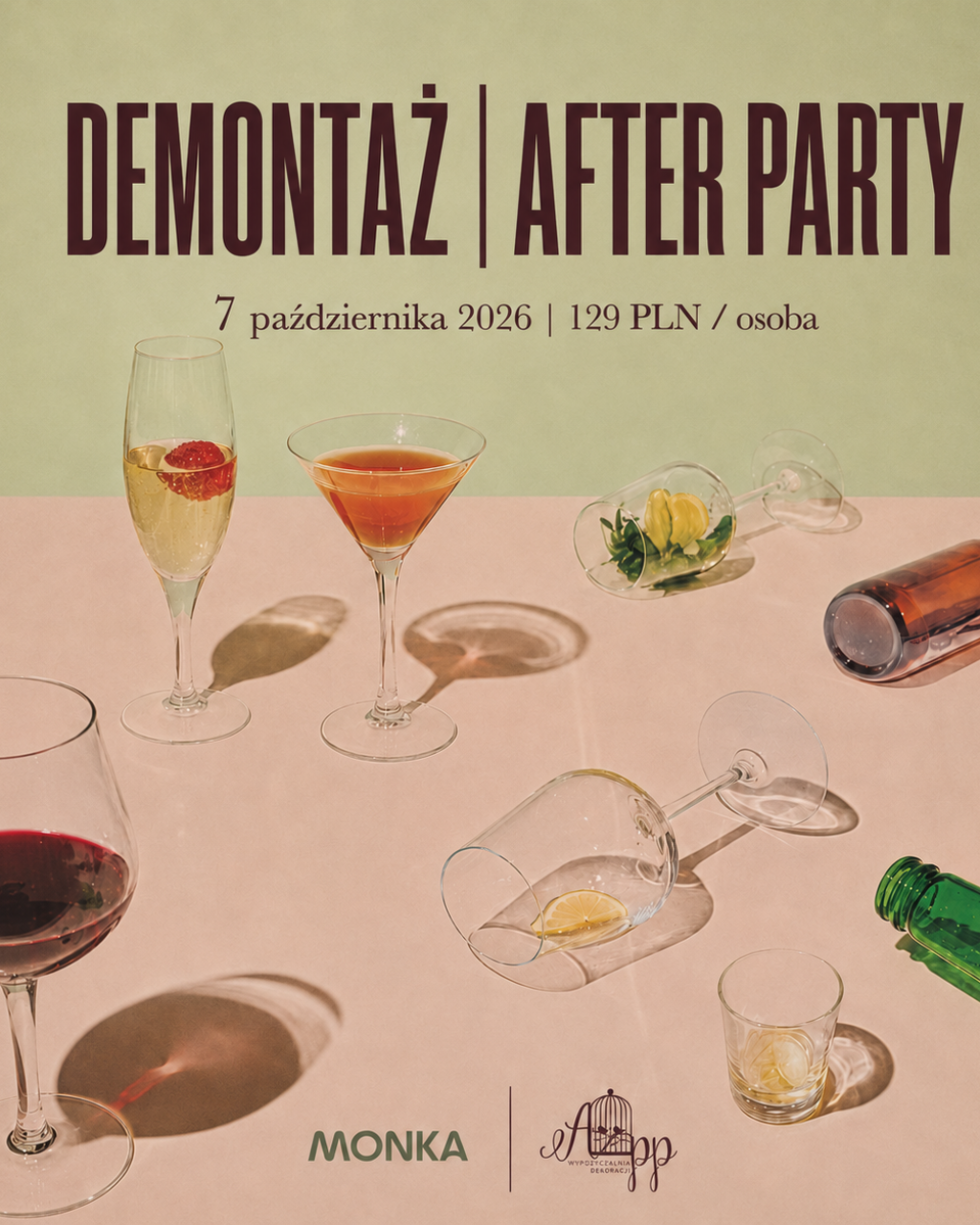 pasta, vino e disco kolacja tematyczna w woda (kopia)